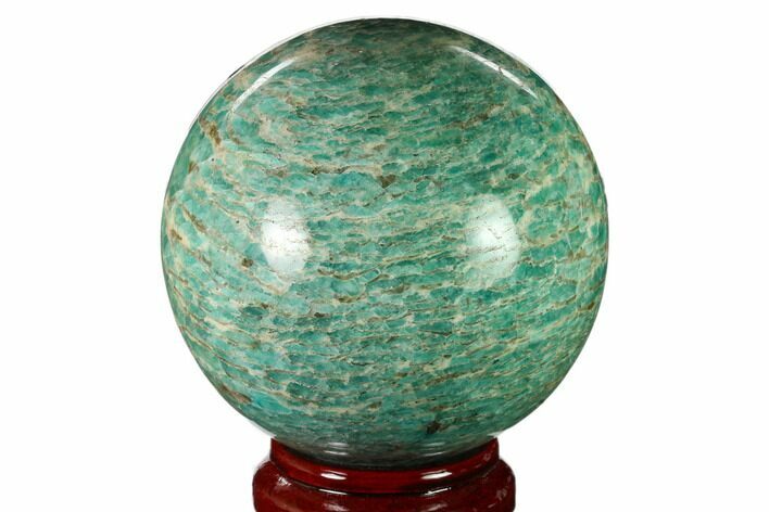 Polished Graphic Amazonite Sphere - Madagascar #157701